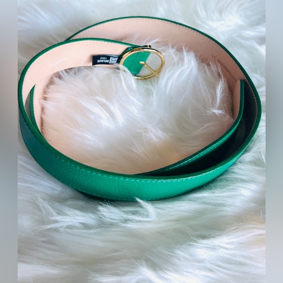 🇨🇦 Brave Leather Collection - Green Leather Belt - Picture 6 of 6